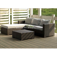 Top dez quente venda design novo mobiliário exterior barato rattan jardim sofá